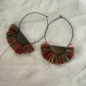 Flared Rainbow Earrings